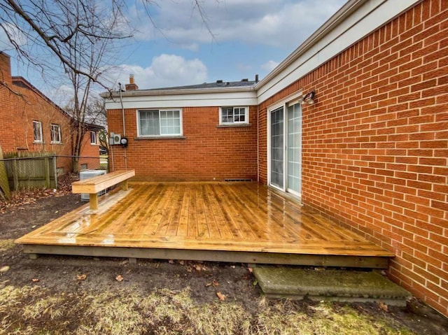 deck with fence