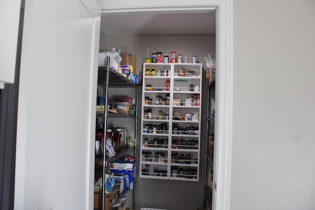 view of pantry