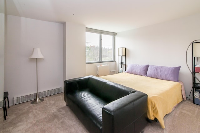 1050 Wall St Unit 3C, Ann Arbor, MI 48105 - bedroom with carpet flooring and baseboard heating