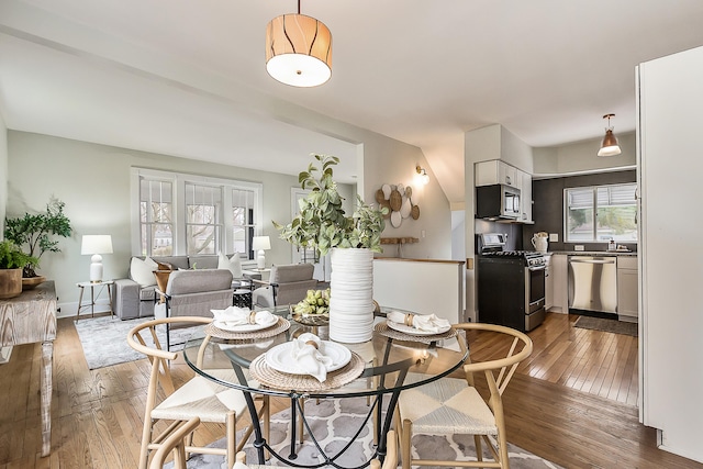 dining room featuring hardwood / wood-style floors