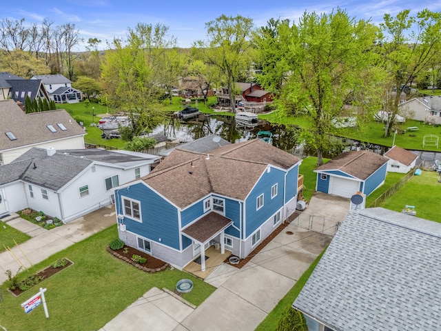 9136 Buckingham St, White Lake, MI 48386 - aerial perspective of suburban area