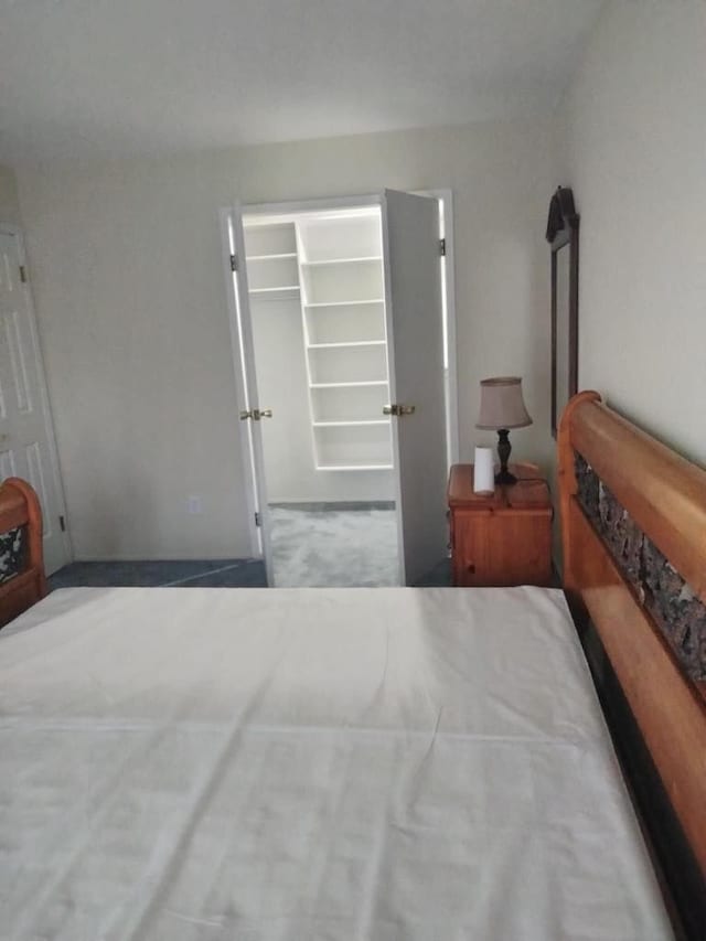 bedroom with carpet floors