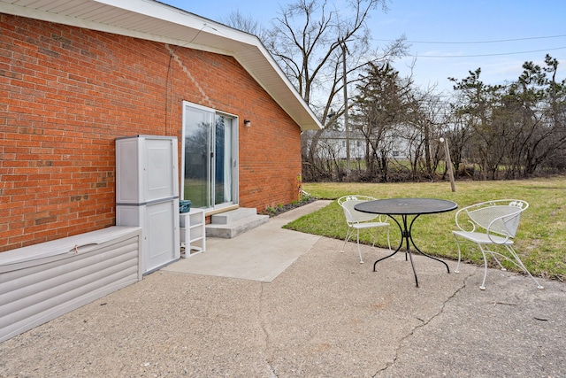 view of patio with entry steps