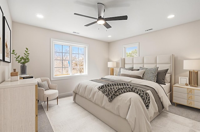 6376 Sterling Dr, Newport, MI 48166 - bedroom with visible vents, light colored carpet, and baseboards