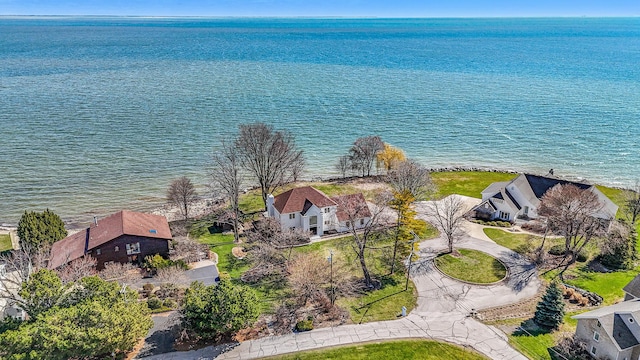 6376 Sterling Dr, Newport, MI 48166 - bird's eye view featuring a water view