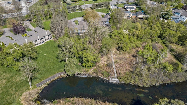 11183 Bayshore Ct, Clarkston, MI 48348 - aerial overview of property's location with a nearby body of water and nearby suburban area