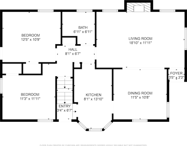 4651 Berkshire St, Detroit, MI 48224 - floor plan