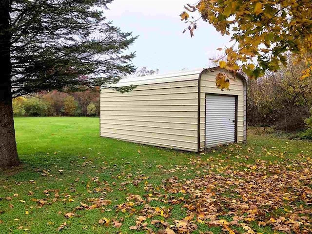 view of shed