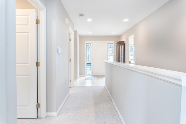 21329 Mulberry Ct, Farmington Hills, MI 48336 - hallway featuring recessed lighting and baseboards