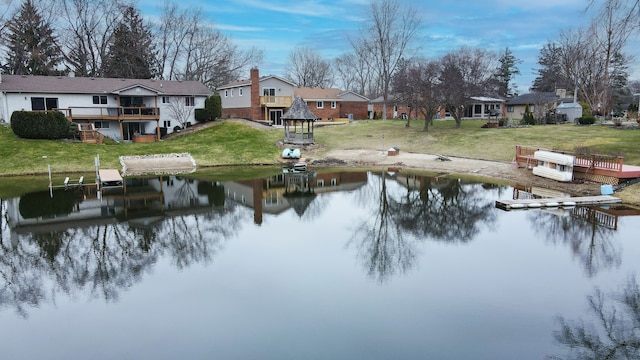 6522 Ellinwood Dr, White Lake, MI 48383 - property view of water featuring a residential view