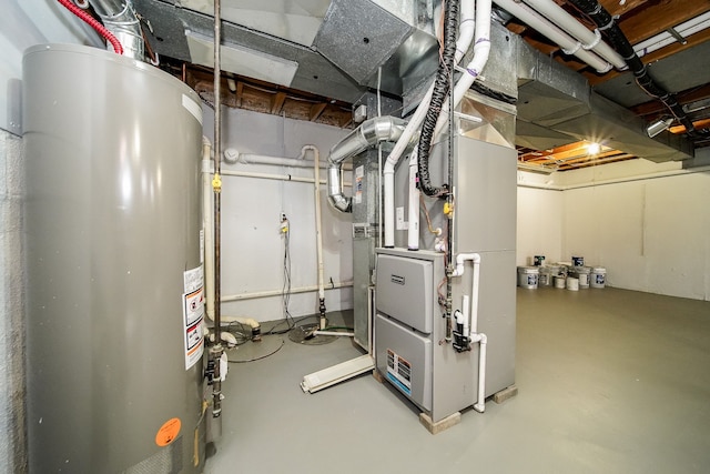 6522 Ellinwood Dr, White Lake, MI 48383 - utilities with heating unit and gas water heater