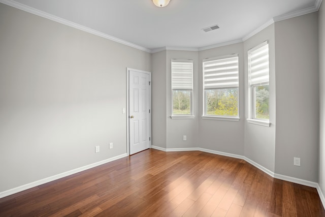 10025 Sunrise Dr, Grand Blanc, MI 48439 - empty room featuring wood-type flooring and ornamental molding
