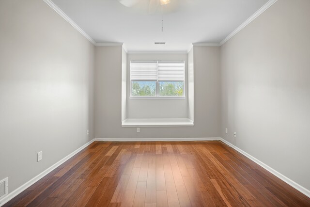 10025 Sunrise Dr, Grand Blanc, MI 48439 - empty room featuring wood-type flooring and crown molding