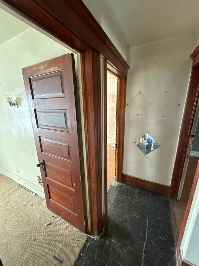 hall with baseboards