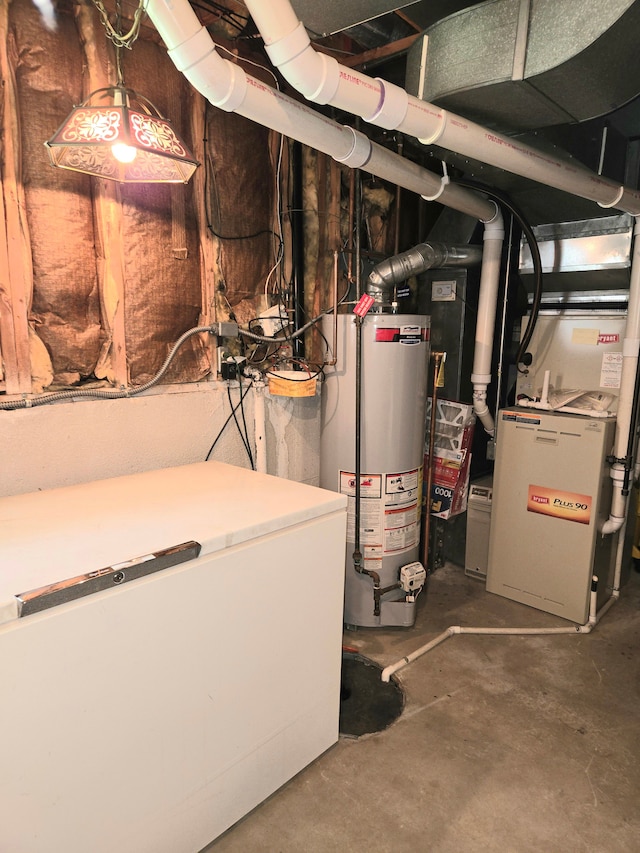 14879 Riverside St, Livonia, MI 48154 - utility room with gas water heater