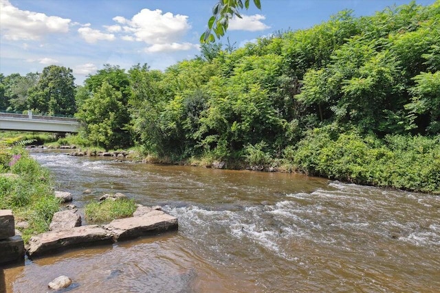 view of water feature