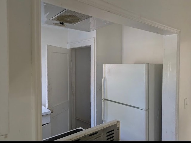 2557 Tiffin St, Flint, MI 48504 - kitchen with freestanding refrigerator