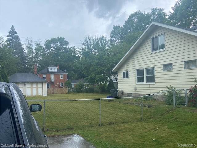 22106 Avalon St, Saint Clair Shores, MI 48080 - view of yard featuring a garage