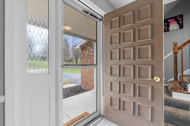 3715 W Hiawatha Dr, Okemos, MI 48864 - doorway to outside with stairway