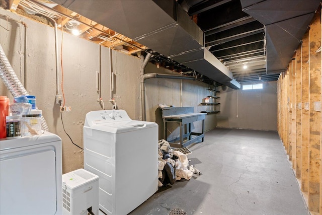 3715 W Hiawatha Dr, Okemos, MI 48864 - basement with independent washer and dryer