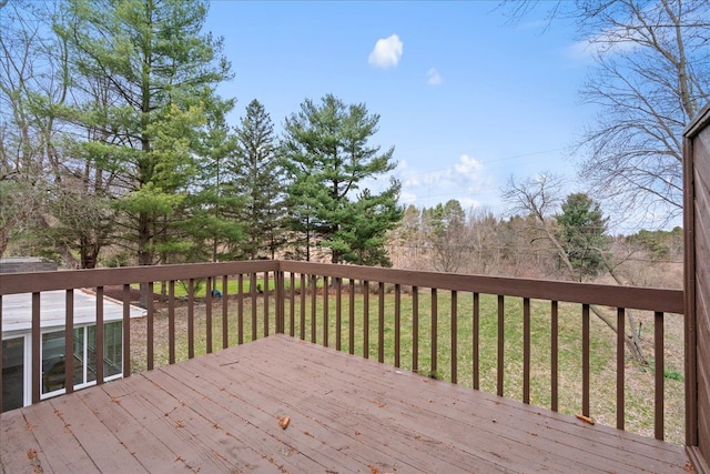 3715 W Hiawatha Dr, Okemos, MI 48864 - deck featuring a lawn