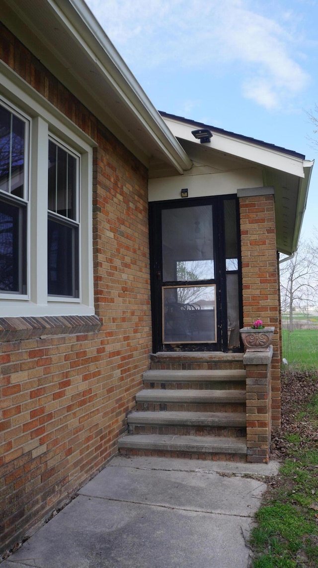 11340 Mccrone Rd, Milan, MI 48160 - entrance to property featuring brick siding