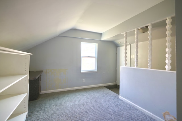 3638 Katherine St, Dearborn, MI 48124 - additional living space with carpet flooring, baseboards, and lofted ceiling