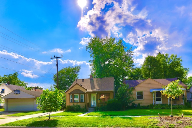 3638 Katherine St, Dearborn, MI 48124 - view of front of home featuring a front lawn