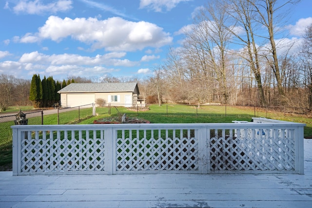 2515 N Lake Pleasant Rd, Attica, MI 48412 - view of wooden deck