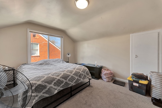19544 Strasburg St, Detroit, MI 48205 - bedroom featuring carpet floors, baseboards, and lofted ceiling