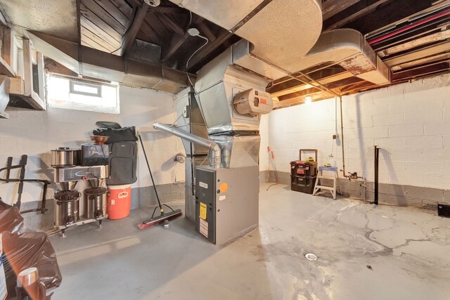 19544 Strasburg St, Detroit, MI 48205 - below grade area featuring heating unit