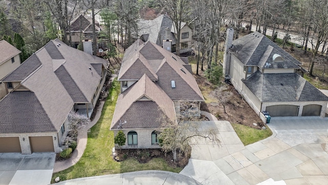 drone / aerial view featuring a residential view
