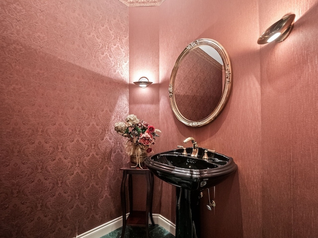 bathroom with a sink