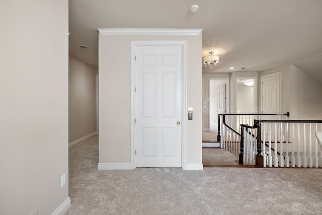 interior space featuring recessed lighting and baseboards