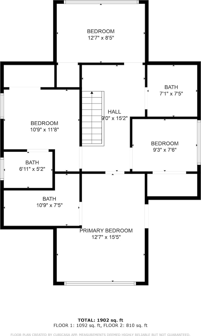 2533 Virginia Park St, Detroit, MI 48206 - floor plan