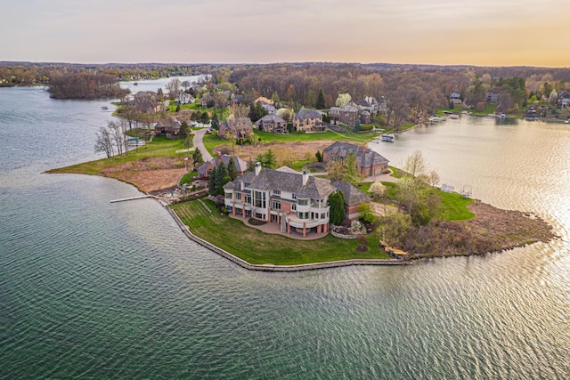 82 Chateaux Du Lac, Fenton, MI 48430 - drone / aerial view with a water view