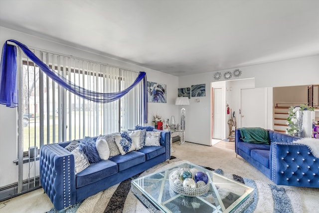 29190 Heritage, Southfield, MI 48076 - carpeted living area with baseboard heating