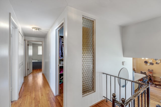 29190 Heritage, Southfield, MI 48076 - hall with light wood-style flooring and an upstairs landing