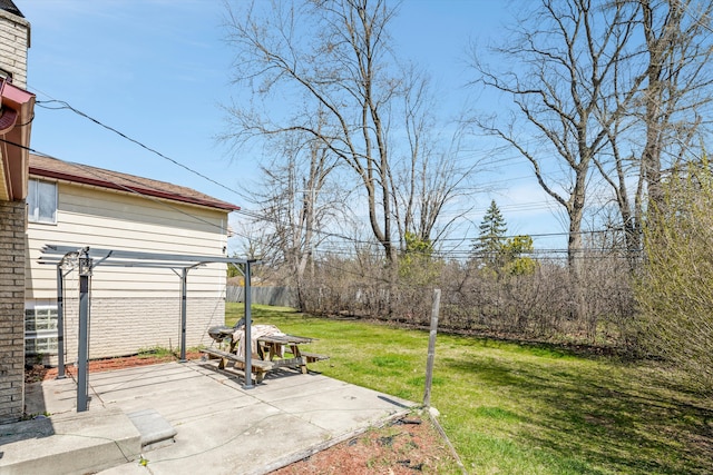 29190 Heritage, Southfield, MI 48076 - view of yard featuring fence, a patio area, and a pergola