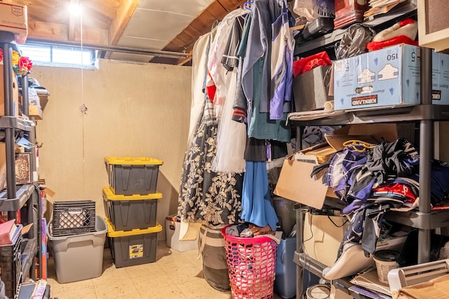 view of storage room