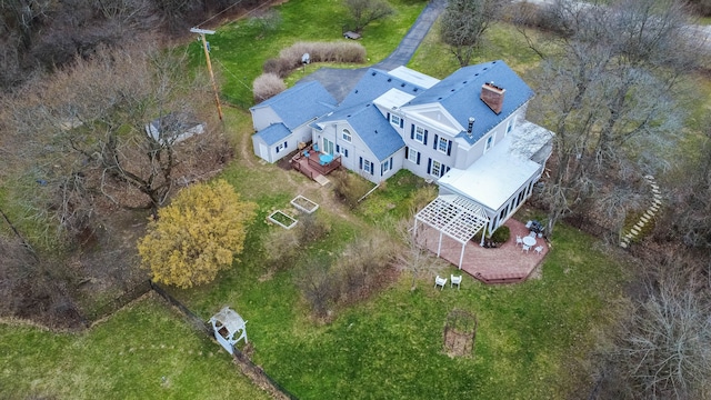 view from above of property