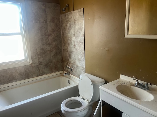 19763 Gilchrist St, Detroit, MI 48235 - full bath with vanity, toilet, and tub / shower combination