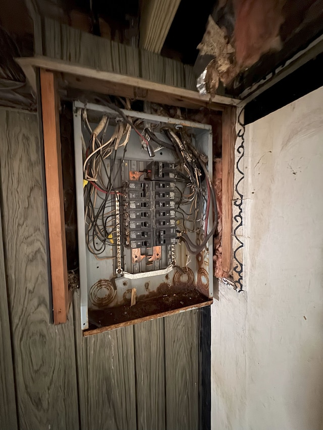 utility room featuring electric panel