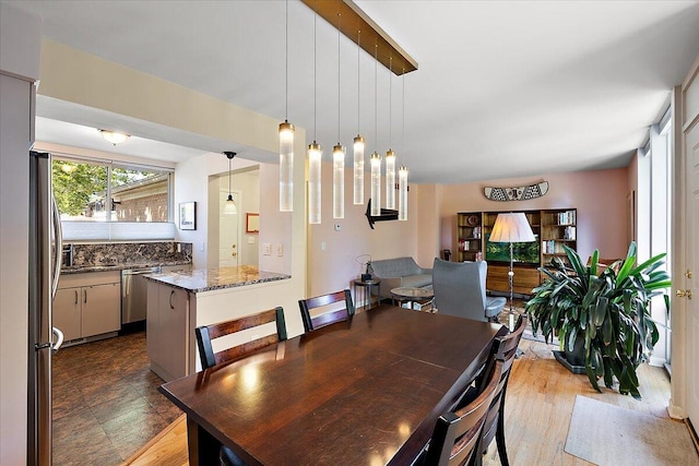 view of dining space