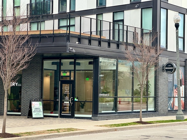 220 Alfred St, Detroit, MI 48201 - property entrance with brick siding