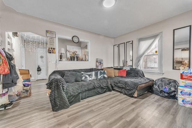 19965 Barlow St, Detroit, MI 48205 - living area with wood finished floors