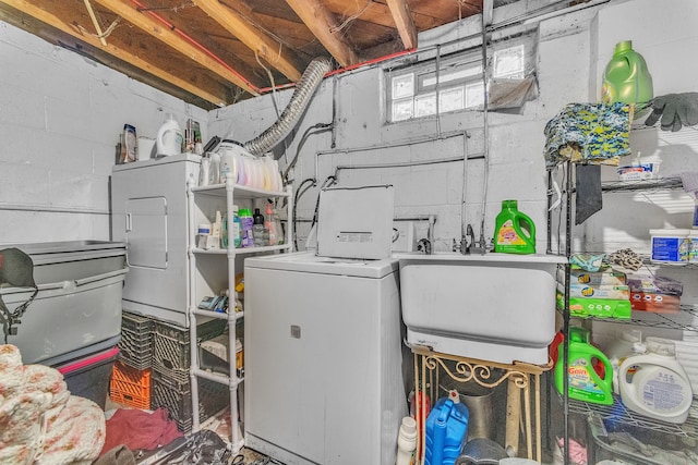 19965 Barlow St, Detroit, MI 48205 - laundry room featuring laundry area and a sink