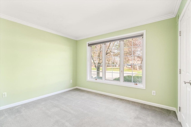 775 Deer Ct, Plymouth, MI 48170 - unfurnished room featuring baseboards, crown molding, and carpet floors