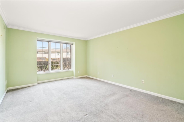 775 Deer Ct, Plymouth, MI 48170 - unfurnished room featuring baseboards, ornamental molding, and carpet floors