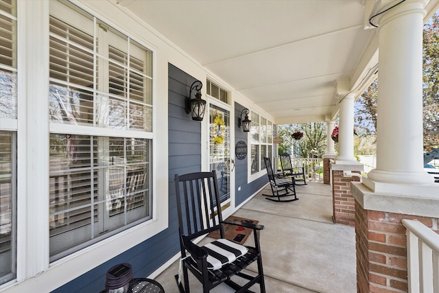 view of patio / terrace featuring a porch